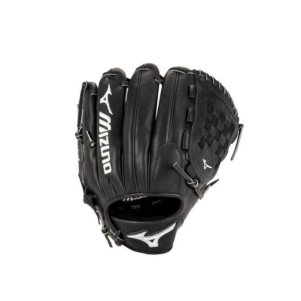 Guantes Mizuno Pro Corey Kluber 12" Hombre Negras/Plateadas Outlet UEYB-61098